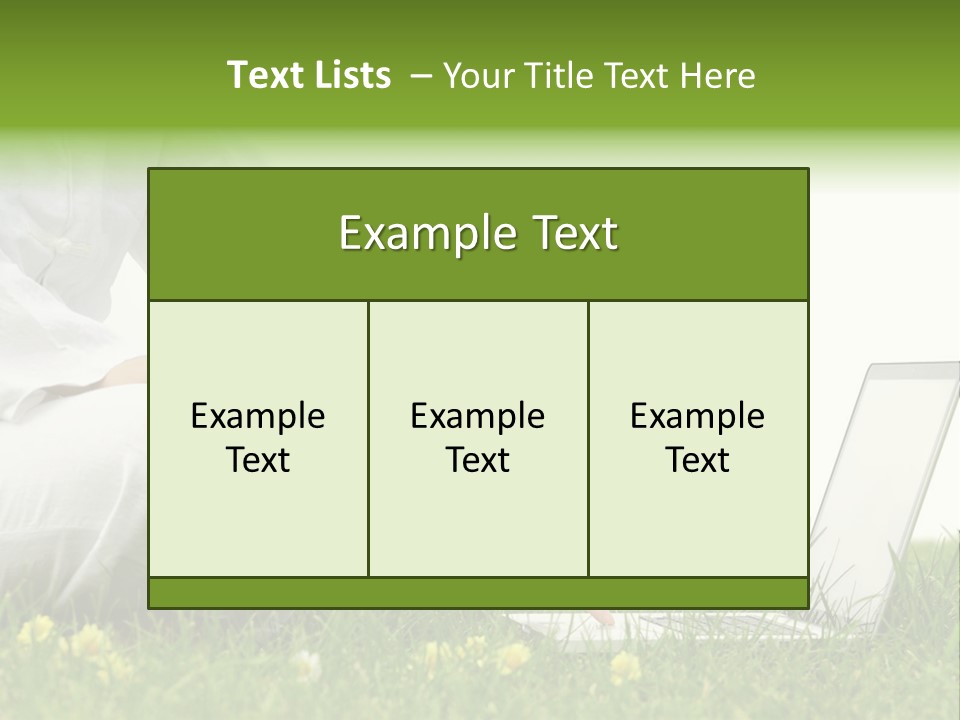Young Laptop Summer PowerPoint Template