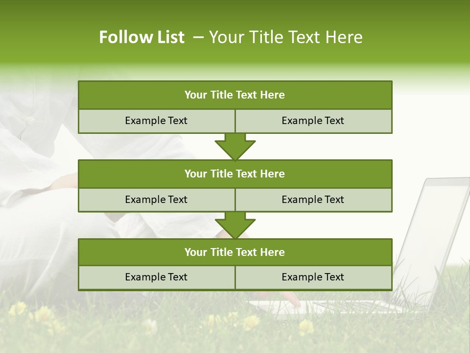 Young Laptop Summer PowerPoint Template