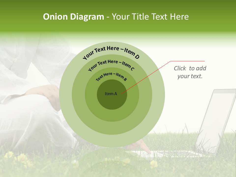 Young Laptop Summer PowerPoint Template