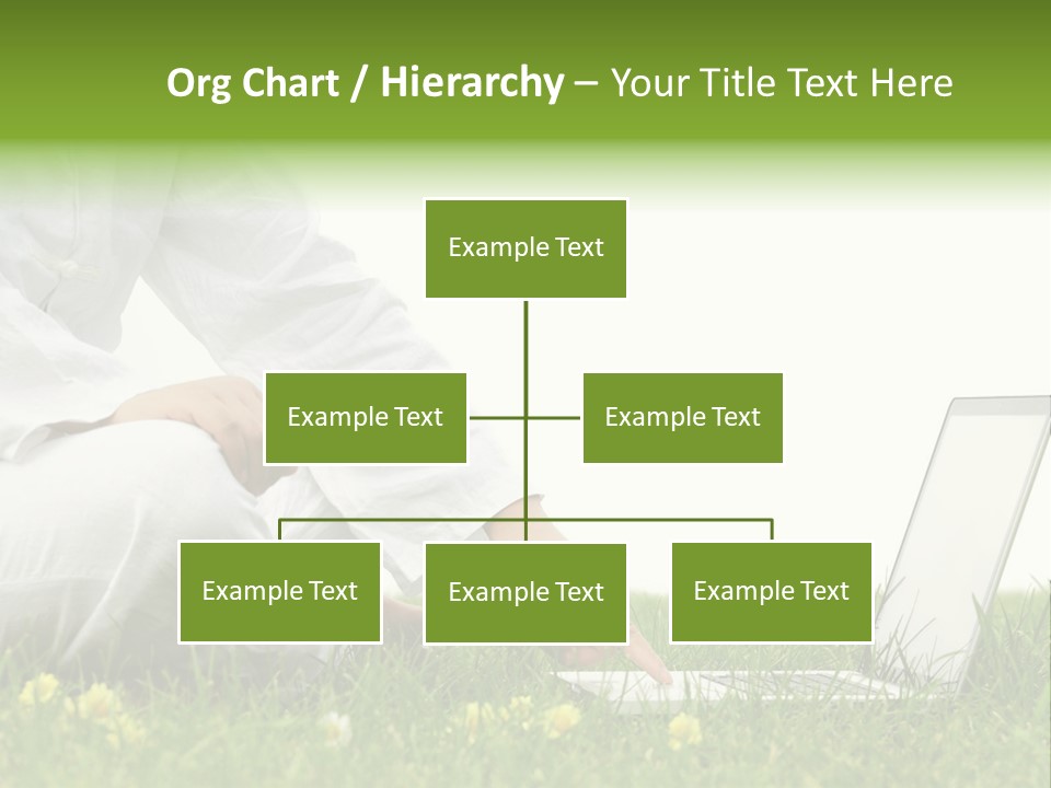 Young Laptop Summer PowerPoint Template