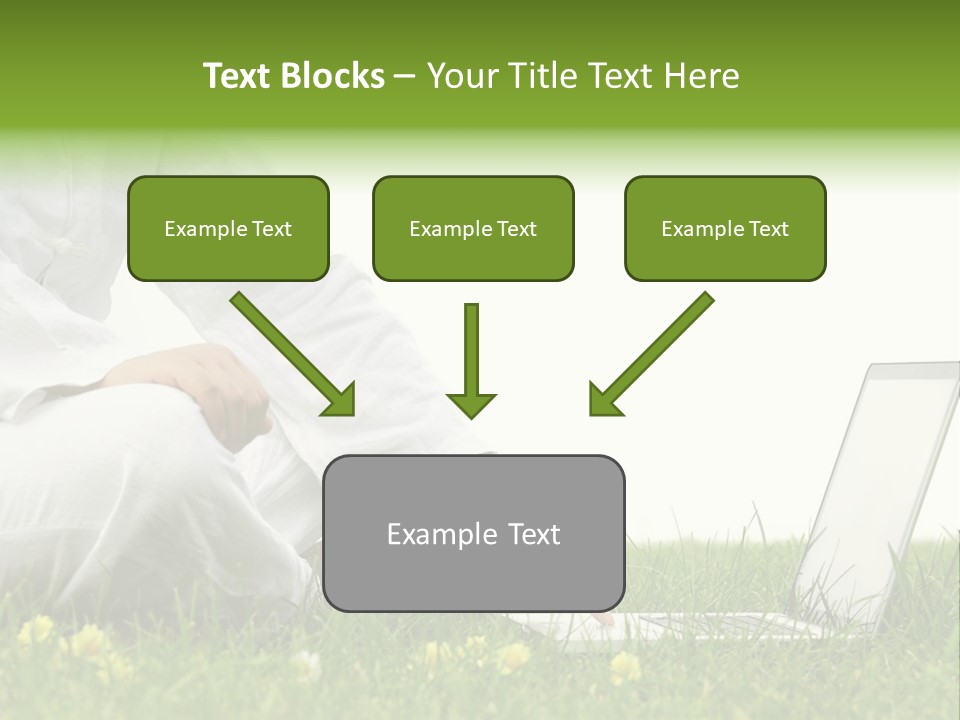 Young Laptop Summer PowerPoint Template