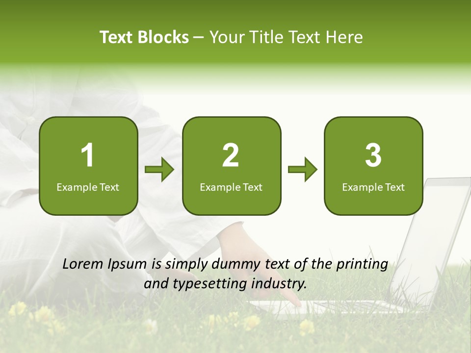 Young Laptop Summer PowerPoint Template