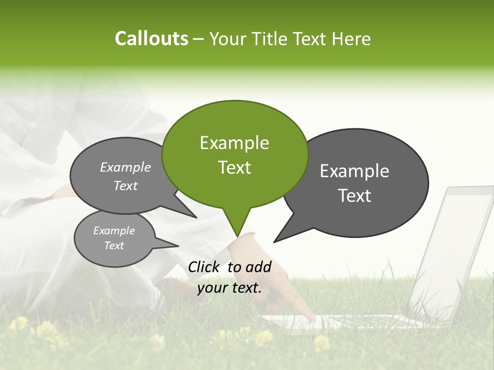 Young Laptop Summer PowerPoint Template