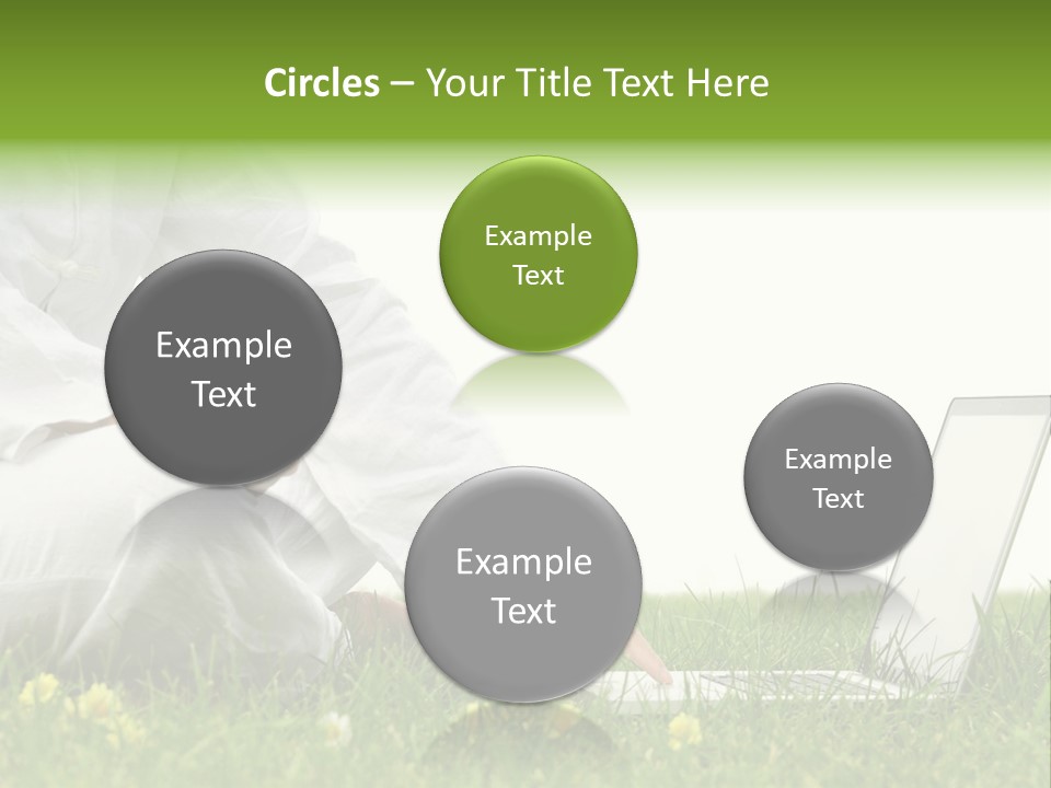 Young Laptop Summer PowerPoint Template