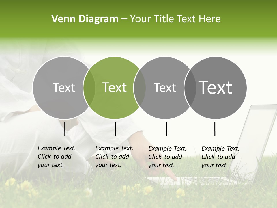 Young Laptop Summer PowerPoint Template