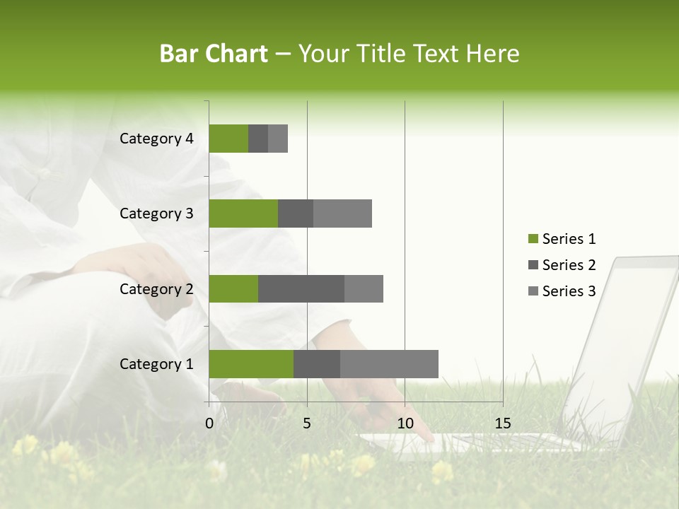 Young Laptop Summer PowerPoint Template