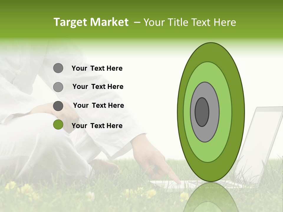 Young Laptop Summer PowerPoint Template