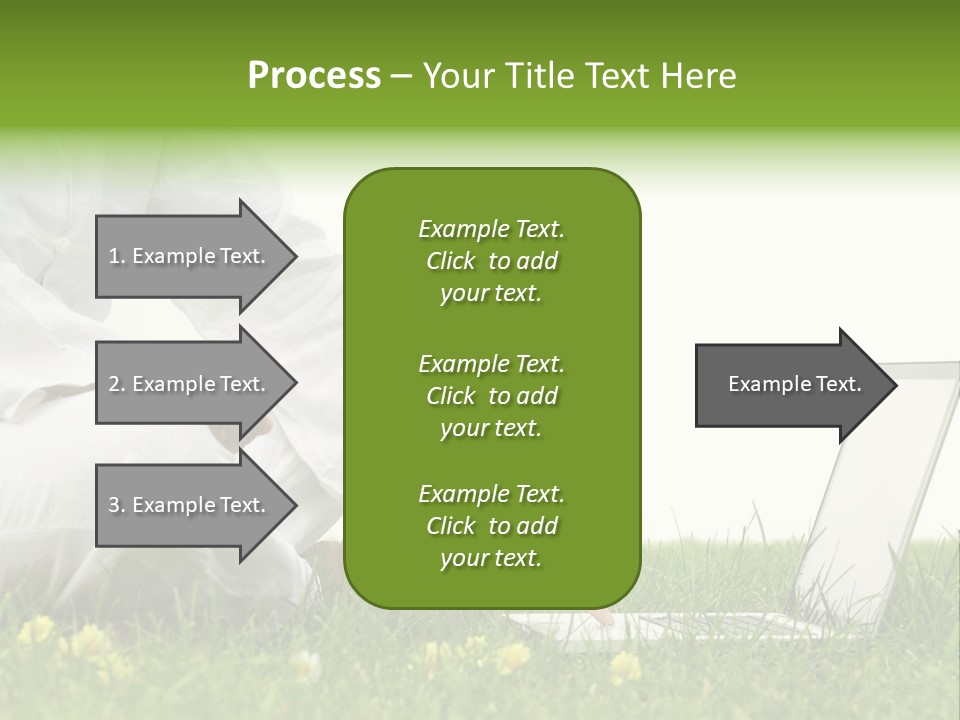 Young Laptop Summer PowerPoint Template