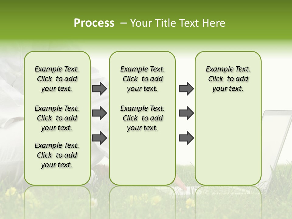 Young Laptop Summer PowerPoint Template