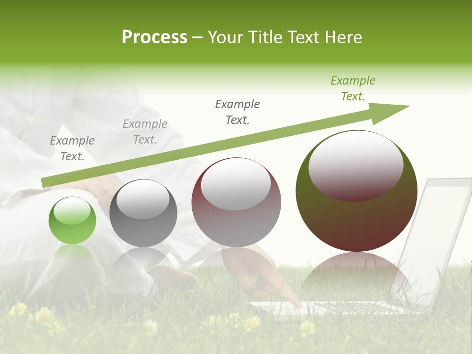 Young Laptop Summer PowerPoint Template