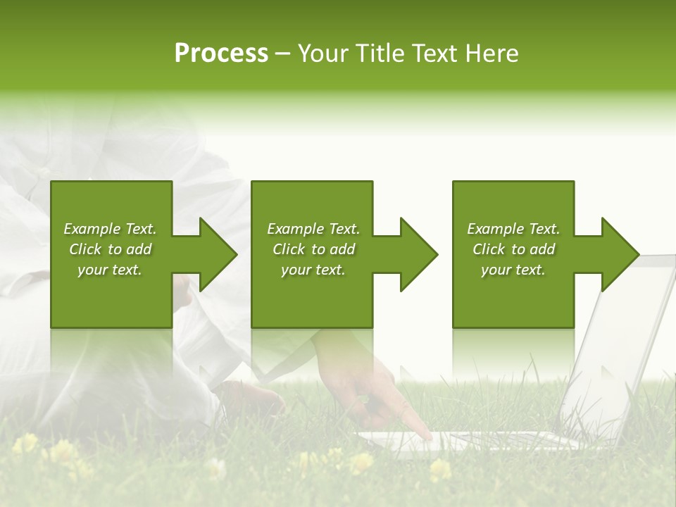 Young Laptop Summer PowerPoint Template