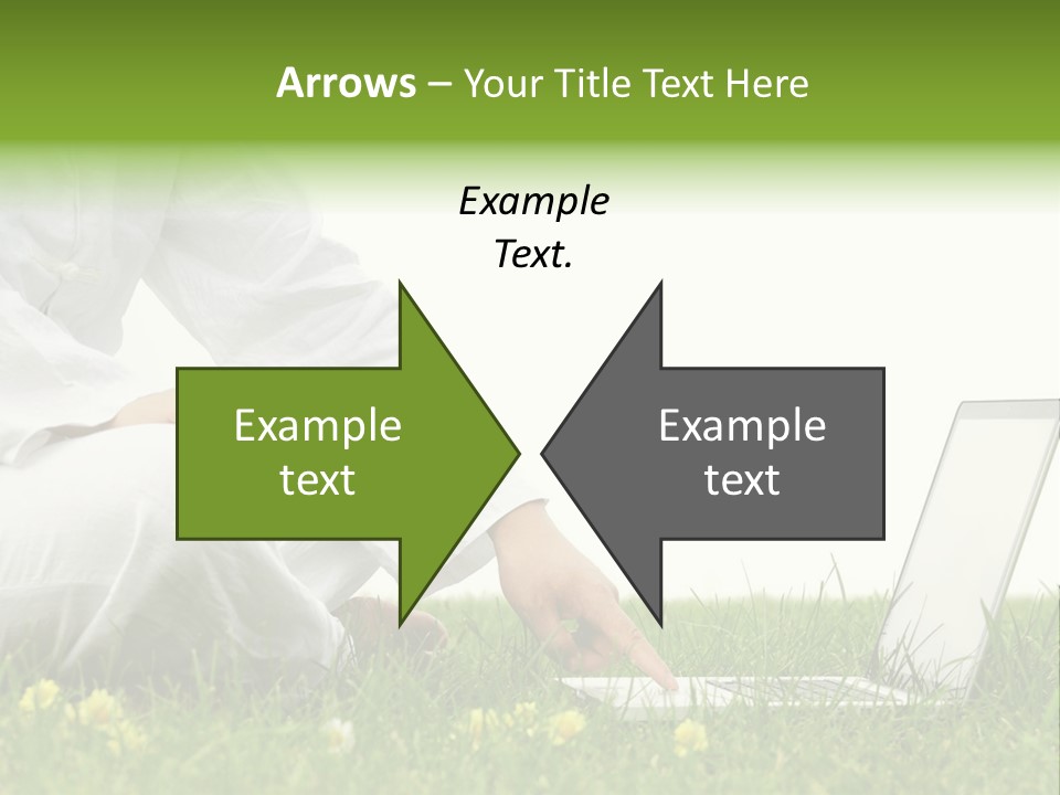 Young Laptop Summer PowerPoint Template