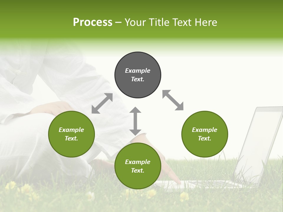 Young Laptop Summer PowerPoint Template