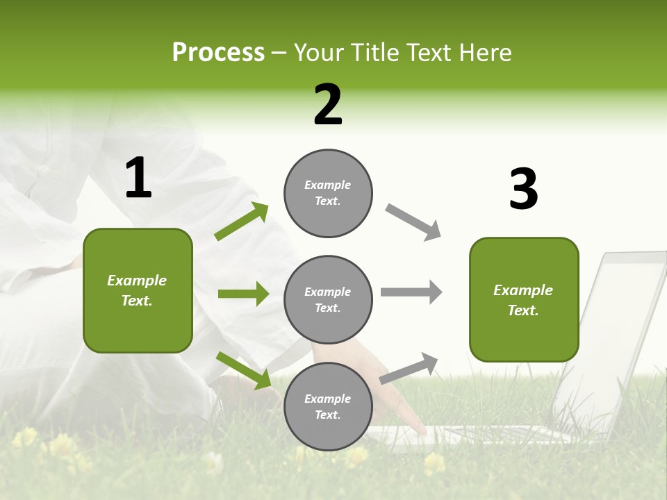 Young Laptop Summer PowerPoint Template