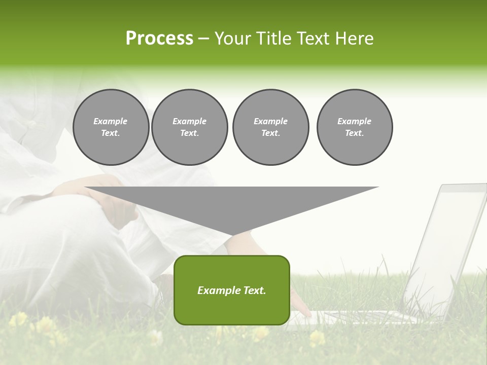 Young Laptop Summer PowerPoint Template