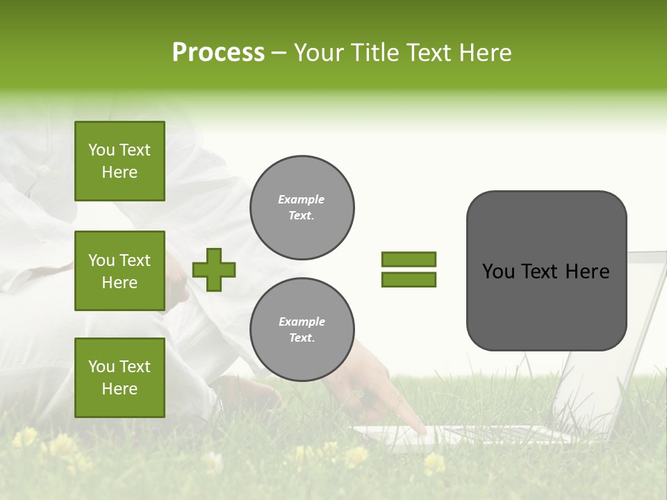 Young Laptop Summer PowerPoint Template