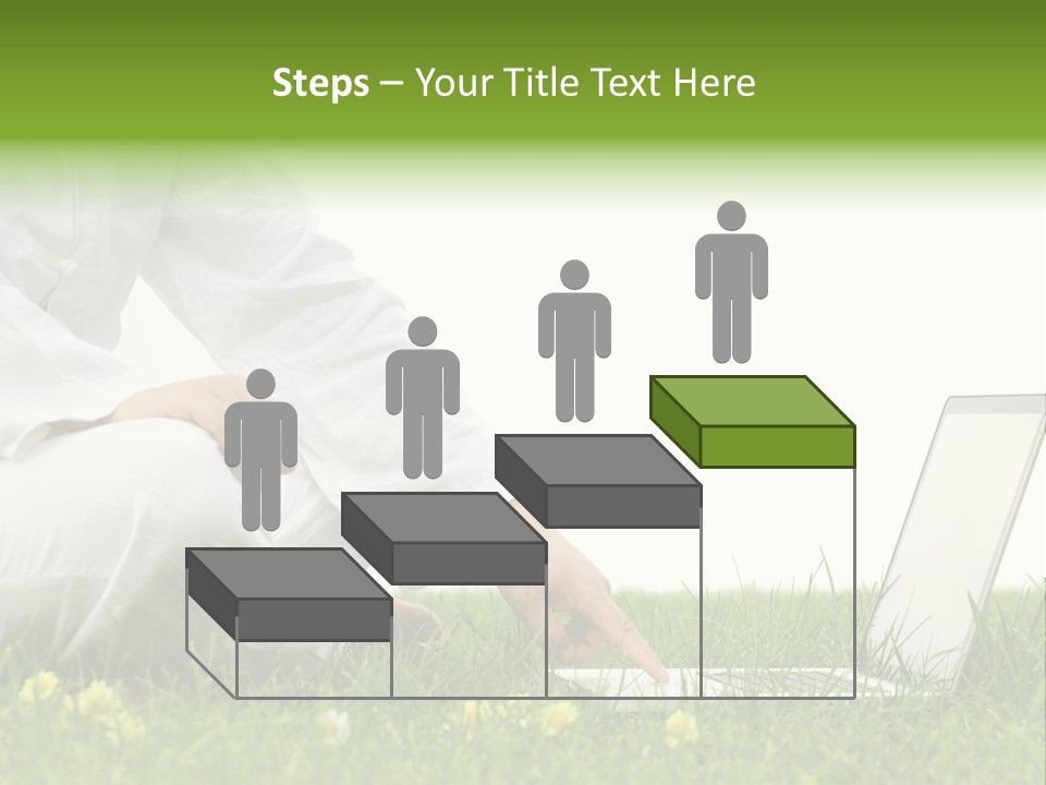 Young Laptop Summer PowerPoint Template