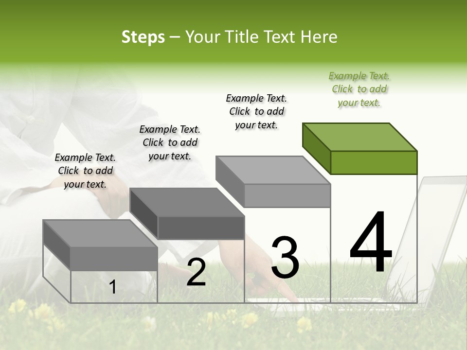 Young Laptop Summer PowerPoint Template