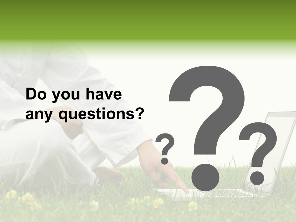 Young Laptop Summer PowerPoint Template