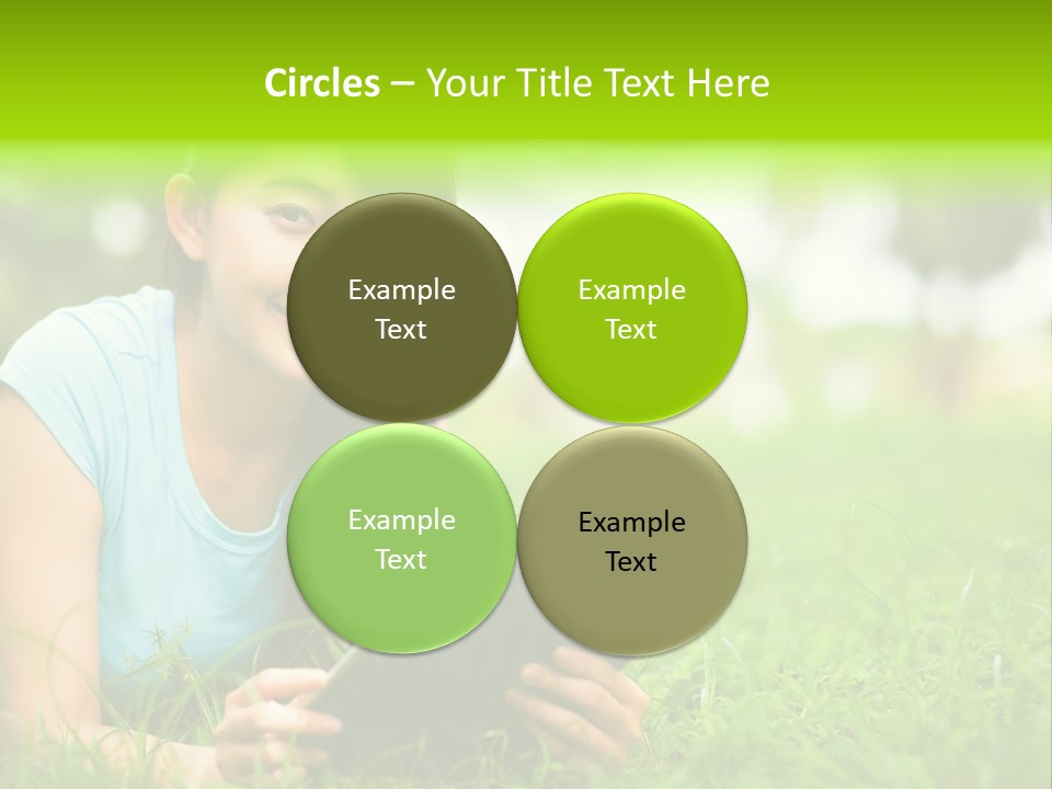 Happy Lifestyle Girl PowerPoint Template