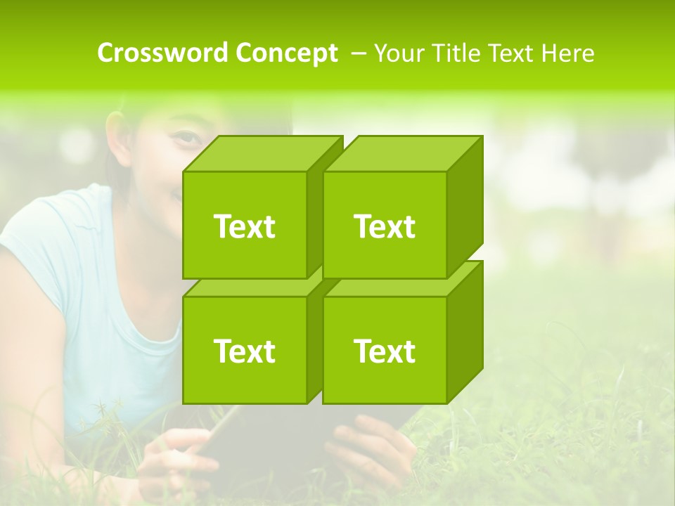 Happy Lifestyle Girl PowerPoint Template