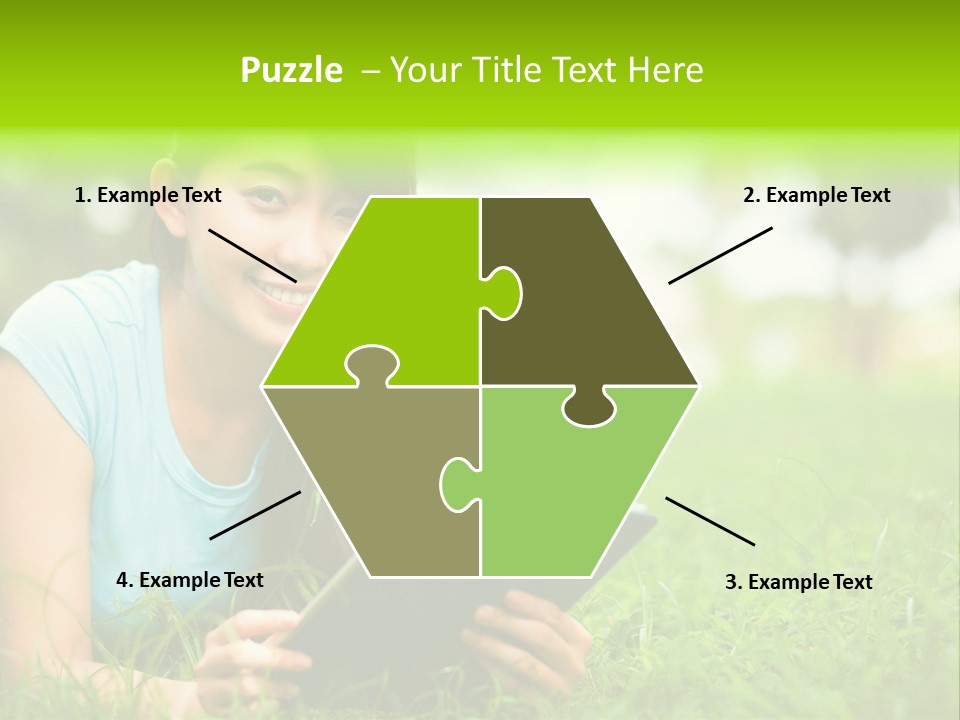 Happy Lifestyle Girl PowerPoint Template