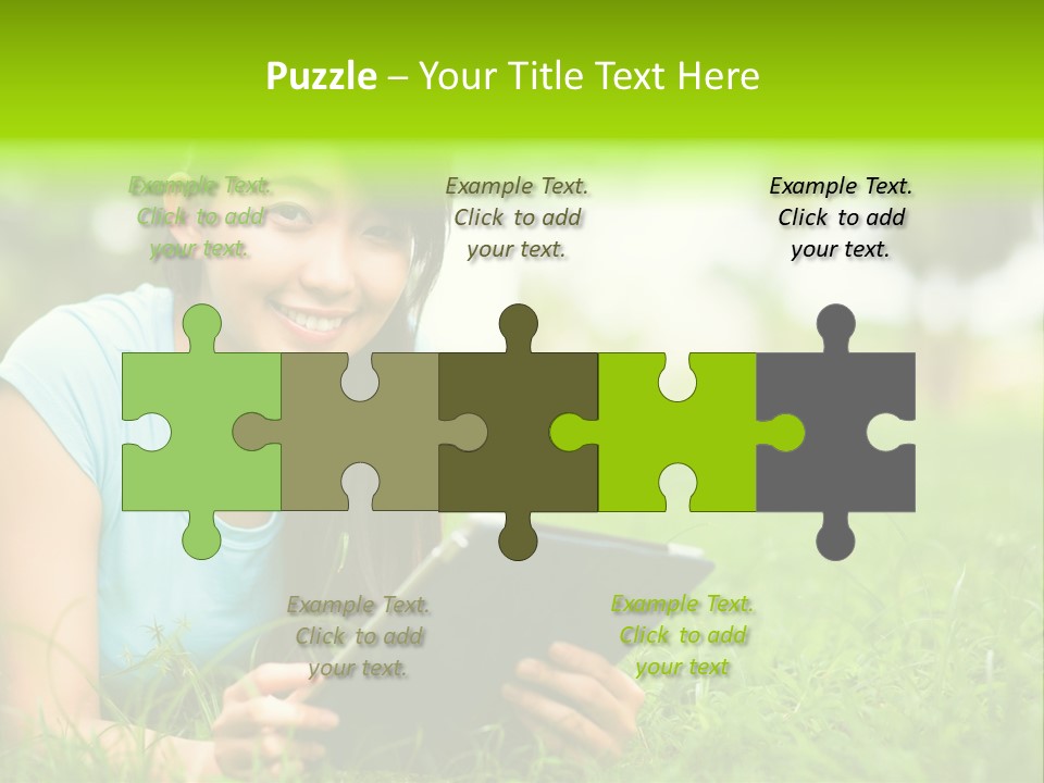 Happy Lifestyle Girl PowerPoint Template