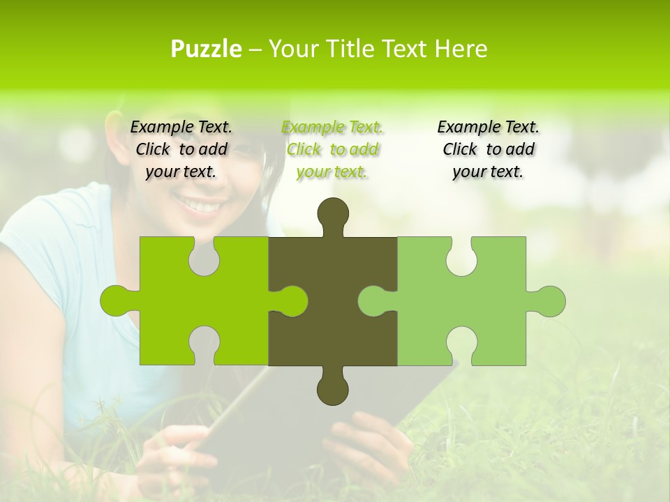 Happy Lifestyle Girl PowerPoint Template