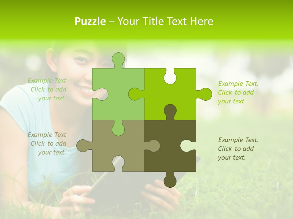 Happy Lifestyle Girl PowerPoint Template