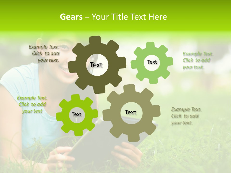 Happy Lifestyle Girl PowerPoint Template