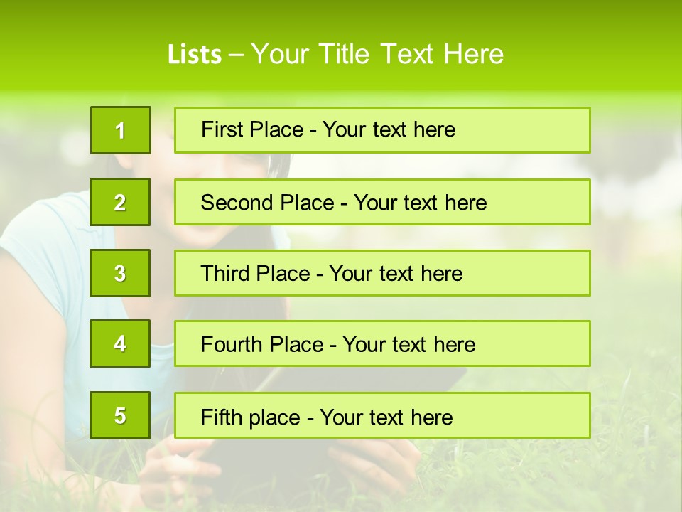 Happy Lifestyle Girl PowerPoint Template