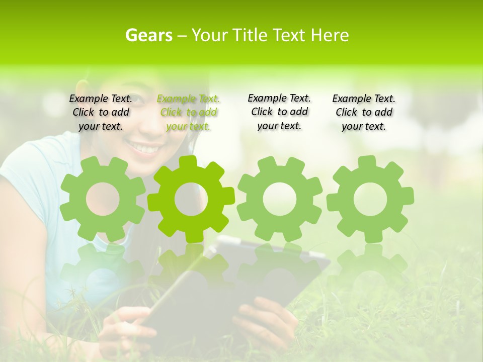 Happy Lifestyle Girl PowerPoint Template