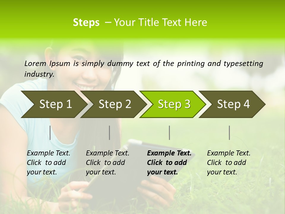 Happy Lifestyle Girl PowerPoint Template