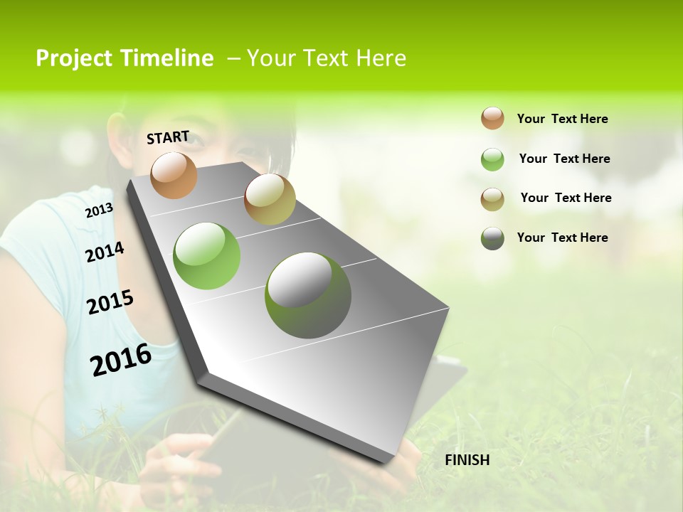 Happy Lifestyle Girl PowerPoint Template