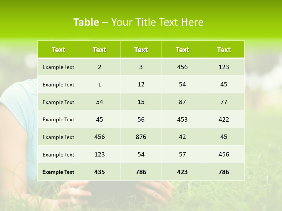 Happy Lifestyle Girl PowerPoint Template