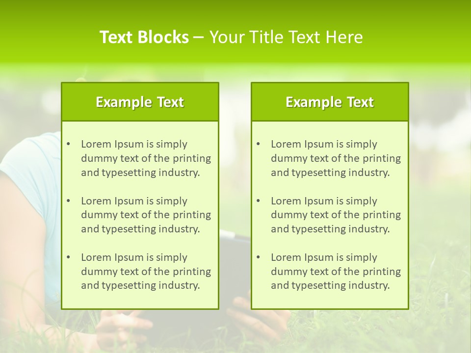 Happy Lifestyle Girl PowerPoint Template