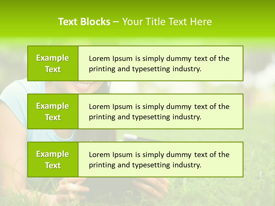 Happy Lifestyle Girl PowerPoint Template