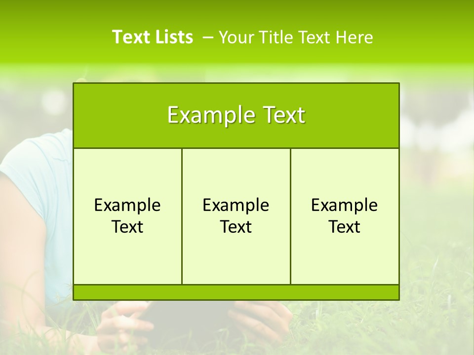 Happy Lifestyle Girl PowerPoint Template