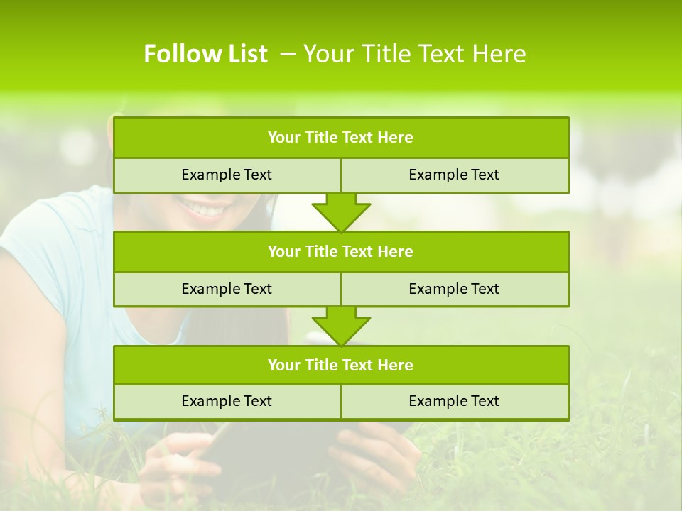 Happy Lifestyle Girl PowerPoint Template