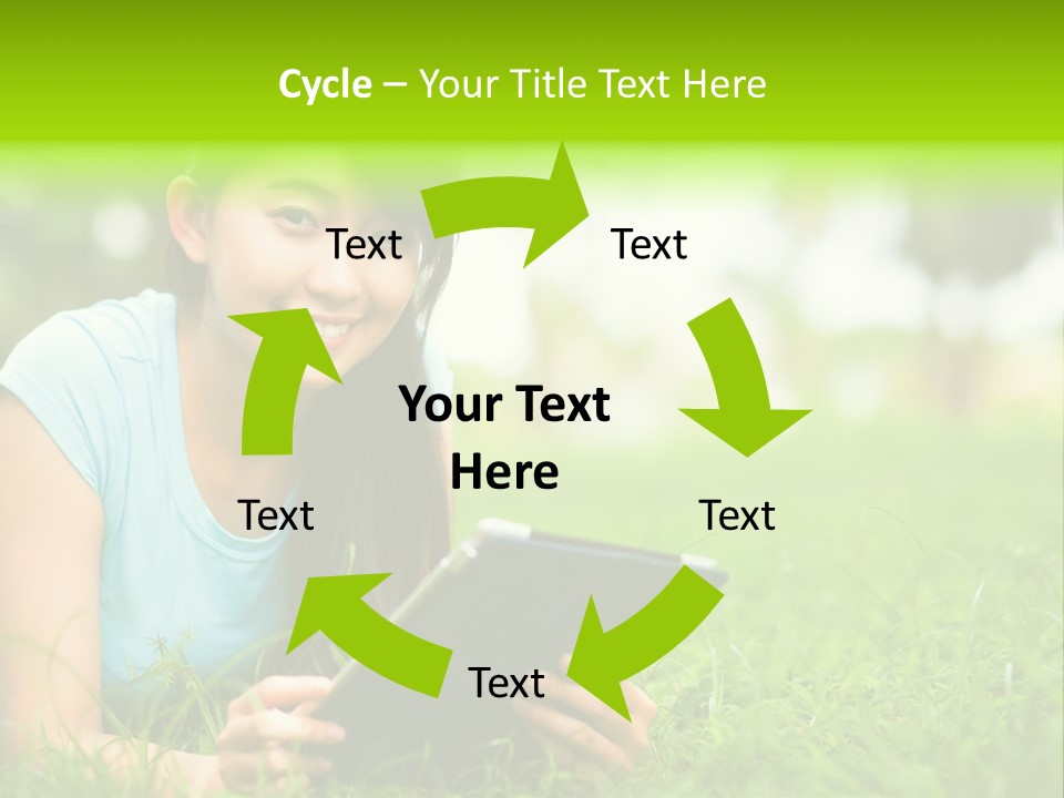 Happy Lifestyle Girl PowerPoint Template