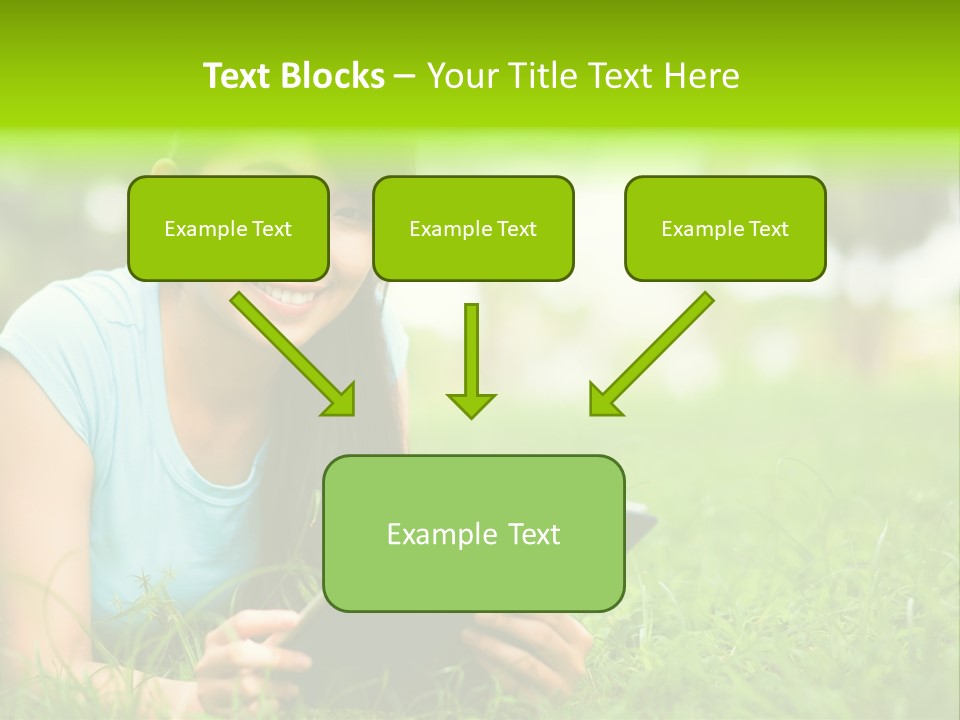 Happy Lifestyle Girl PowerPoint Template