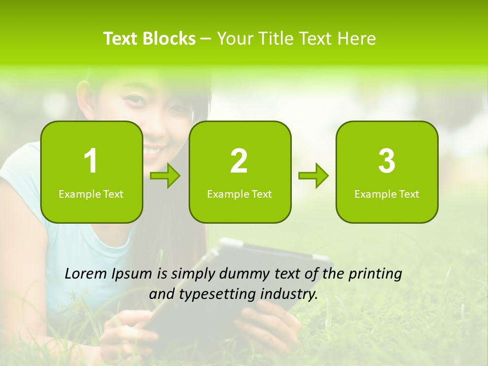 Happy Lifestyle Girl PowerPoint Template