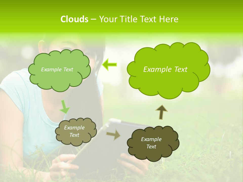 Happy Lifestyle Girl PowerPoint Template