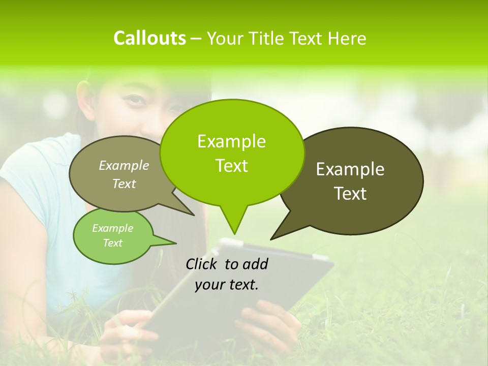 Happy Lifestyle Girl PowerPoint Template