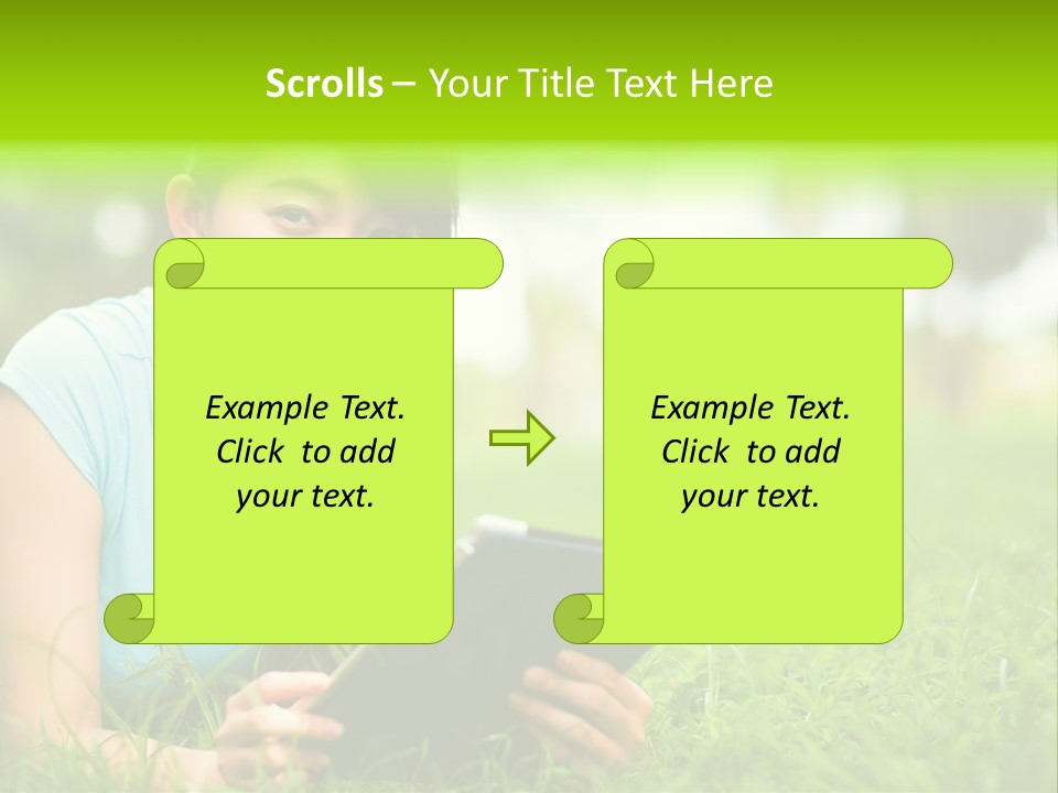 Happy Lifestyle Girl PowerPoint Template