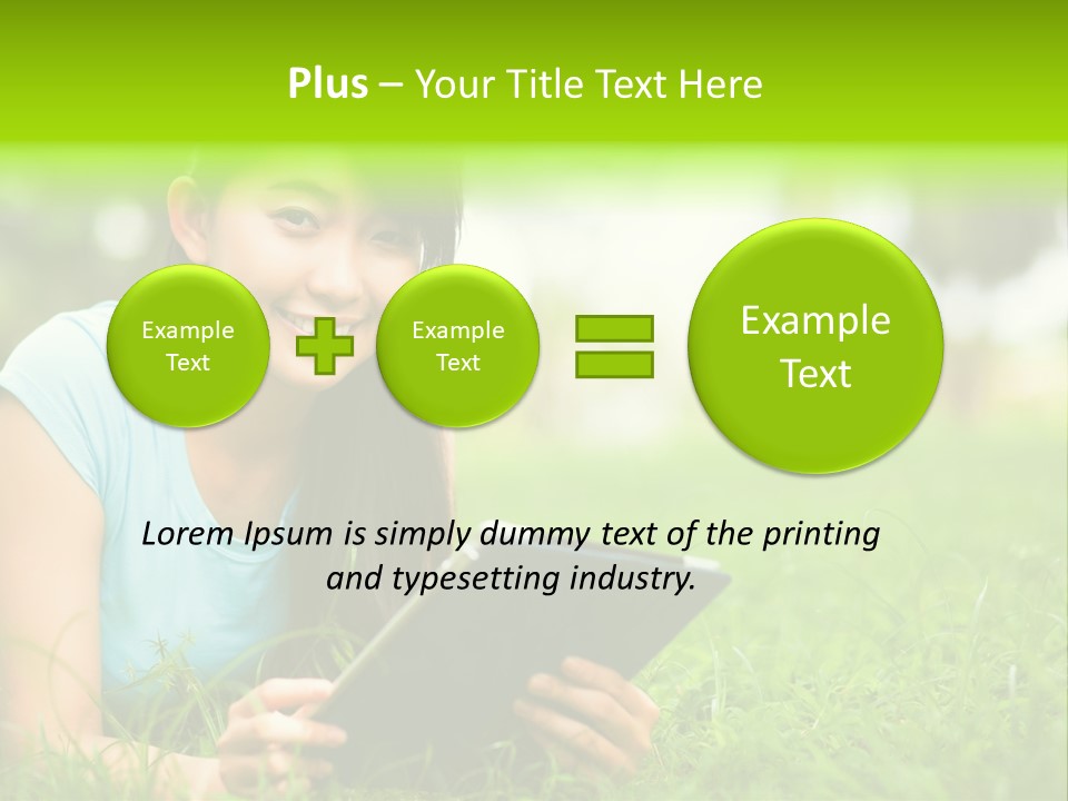 Happy Lifestyle Girl PowerPoint Template