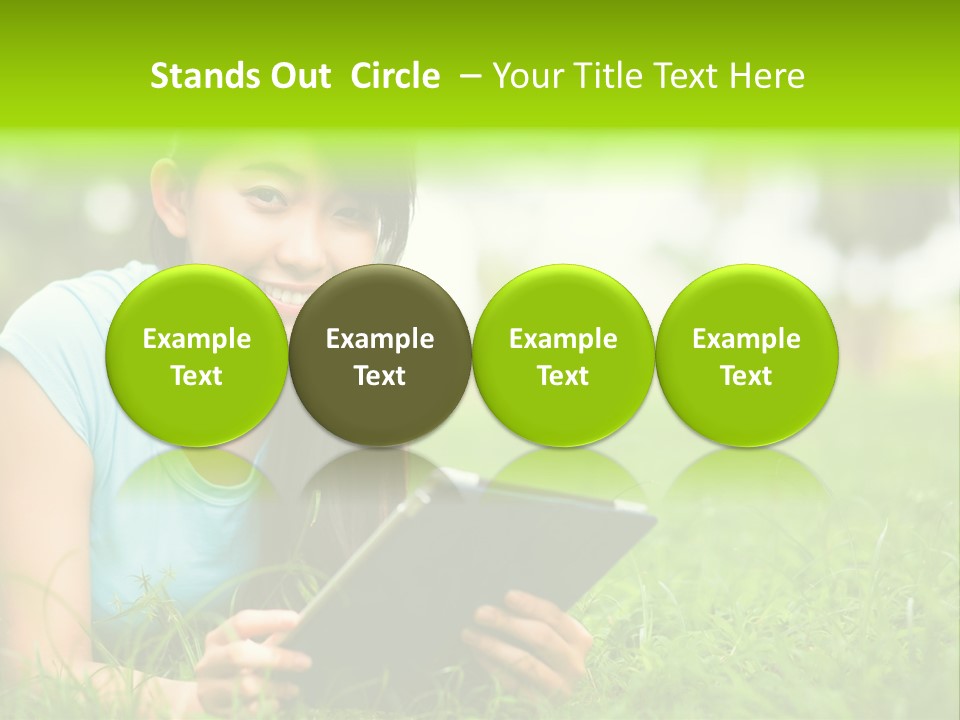 Happy Lifestyle Girl PowerPoint Template