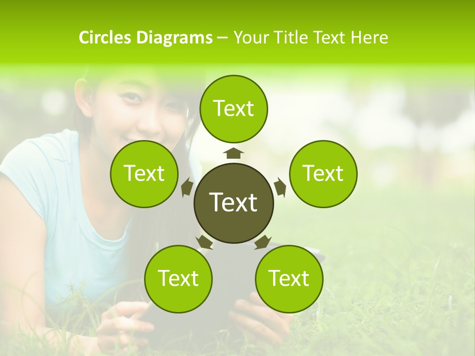 Happy Lifestyle Girl PowerPoint Template