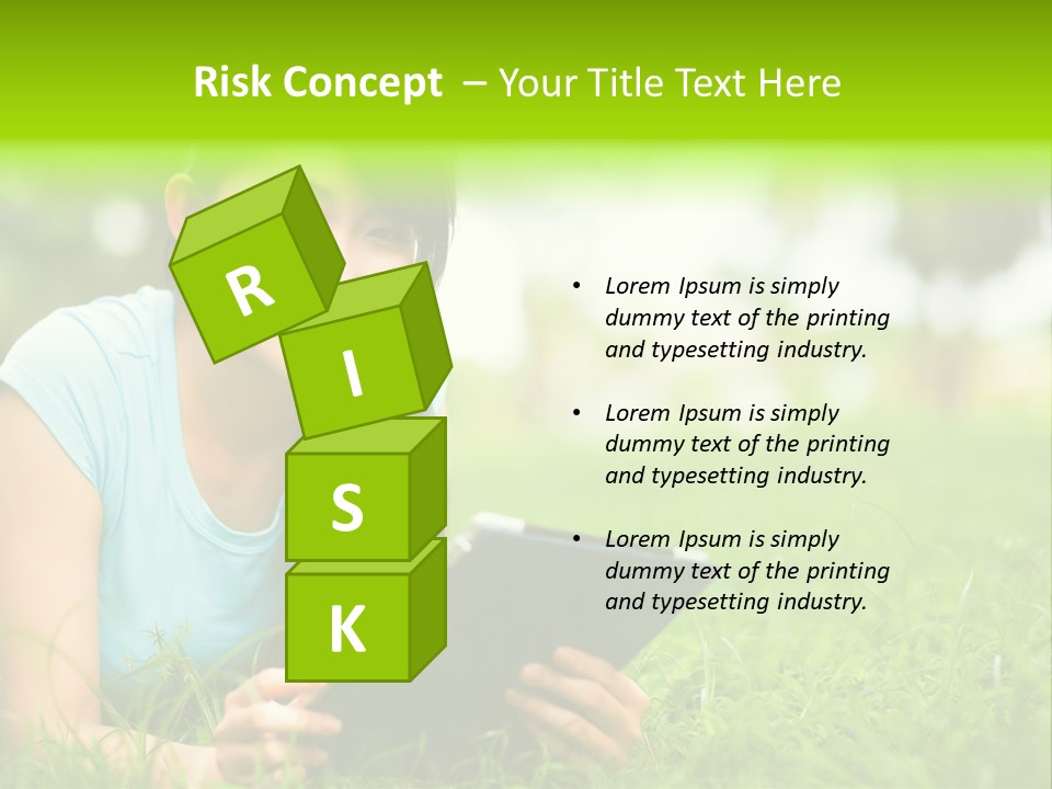 Happy Lifestyle Girl PowerPoint Template