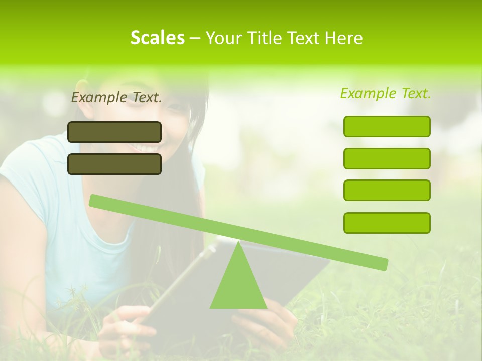 Happy Lifestyle Girl PowerPoint Template